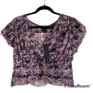 House Of Harlow 1960 x Revolve NWT Floral cropped top. size medium